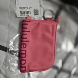 Lululemon Pink Clippable Card Pouch